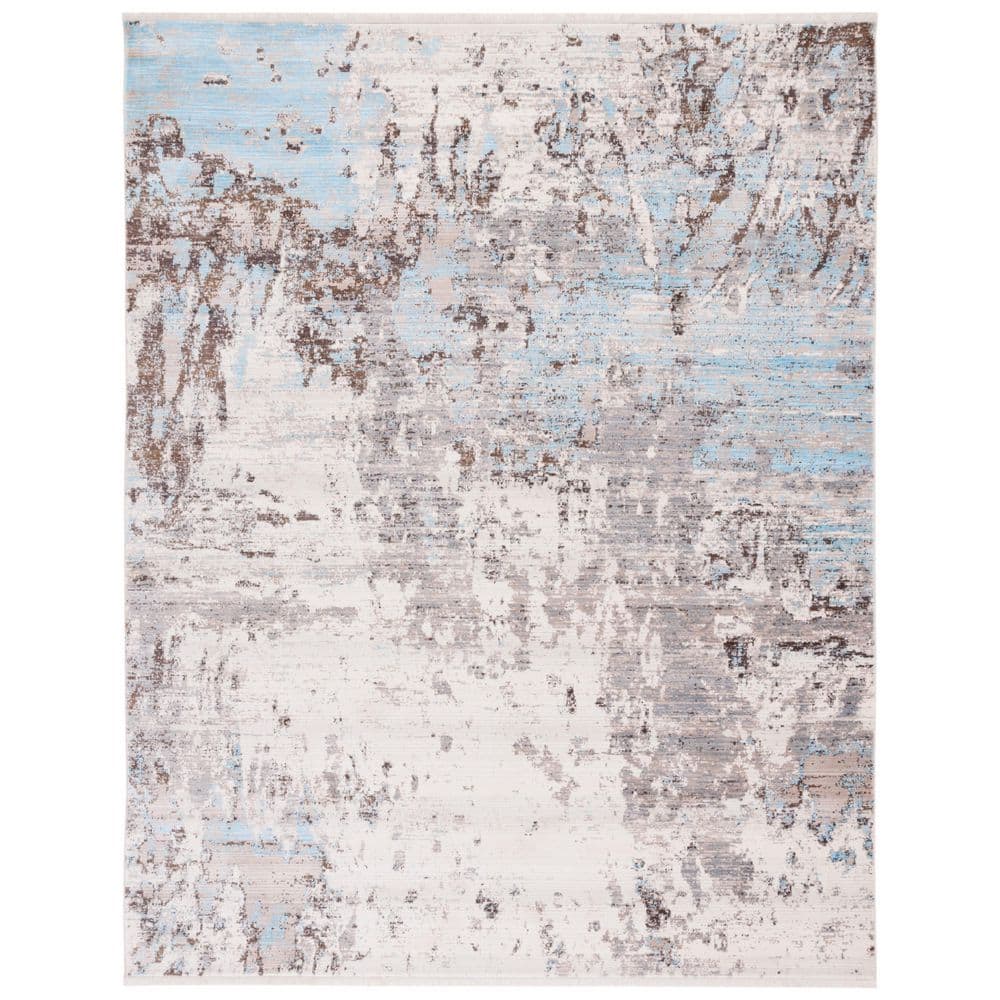 Vintage Persian 8 ft. x 10 ft. Gray/Blue Distressed Marble Area Rug price history on PriceWatchPro