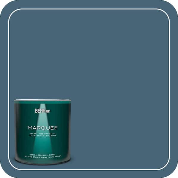 BEHR MARQUEE 1 qt. Home Decorators Collection #HDC-WR15-6 Winter Evening Semi-Gloss Enamel Interior Paint & Primer