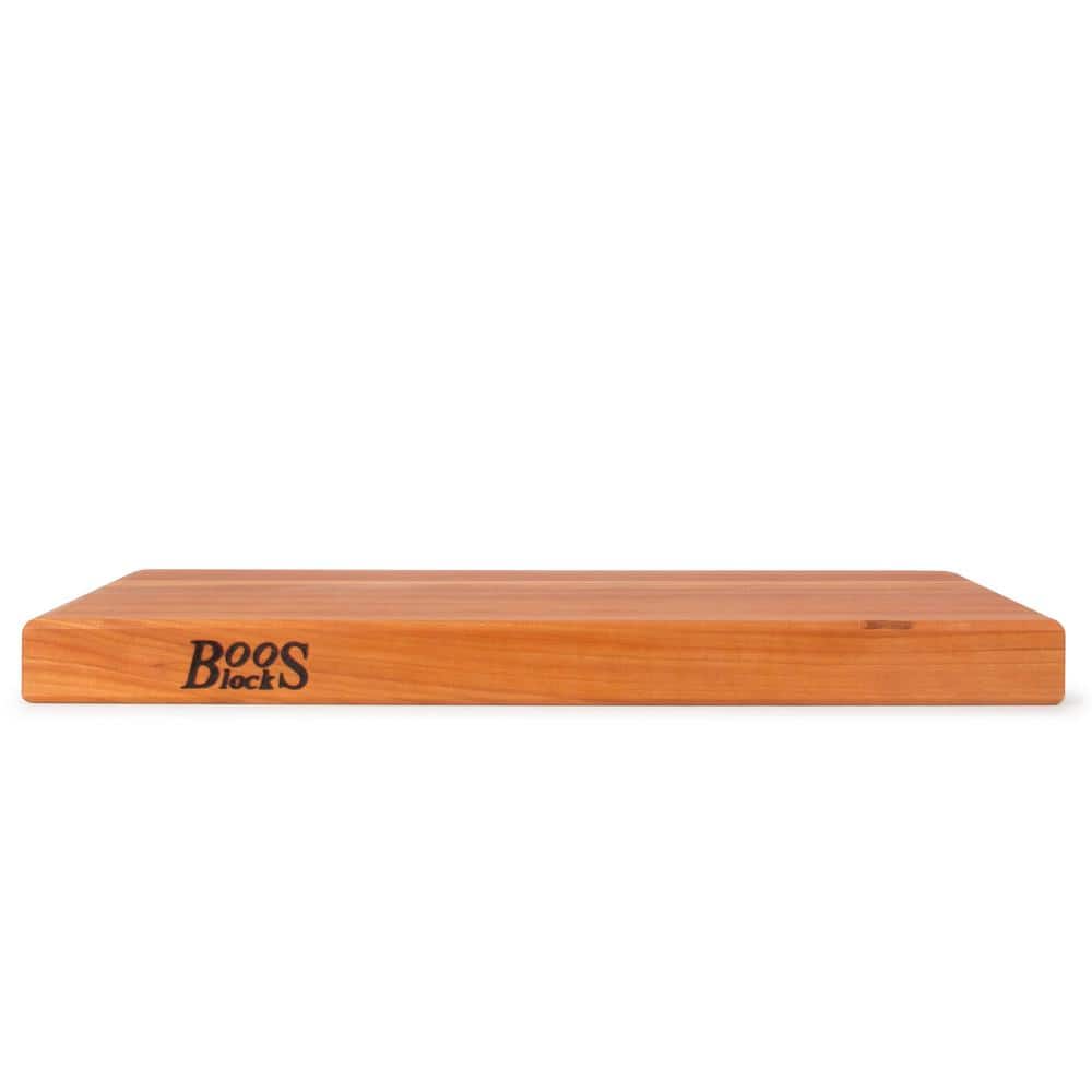 Cherry Wood Reversible Rectangular Cutting Board, 18.8 x 13 in
