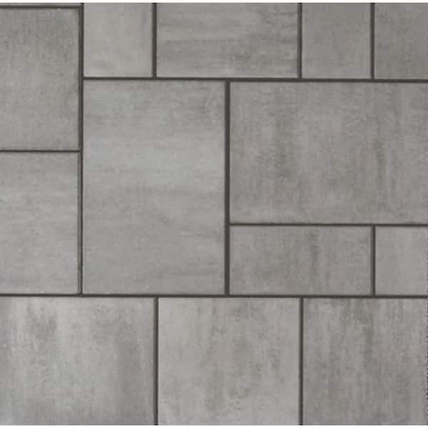 Windom 15.66 in. x 23.54 in. x 2.375 in. Rectangle Pewter Concrete Paver (36 pieces/61.2 sq. ft. )