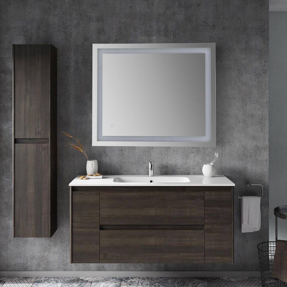 Remy 34.6" x 40.2" Anti-Fog Aluminum LED Bathroom Vanity Mirror with Smart Touch