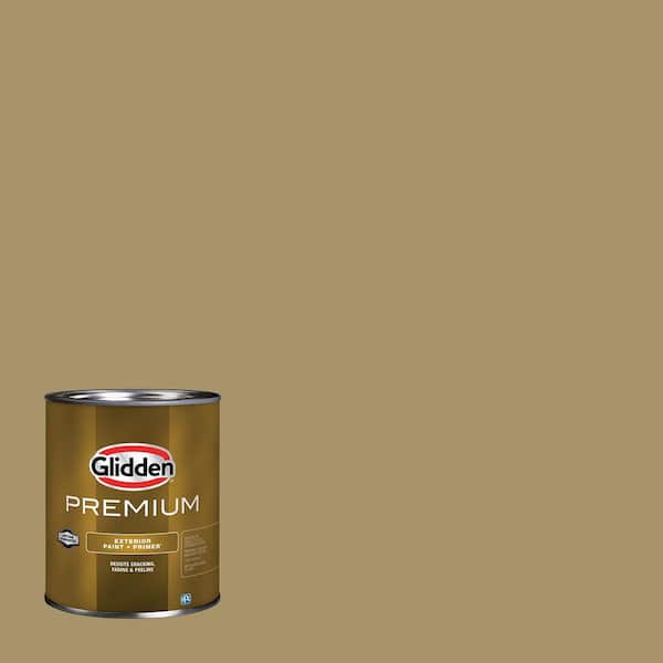 Glidden Premium 1 qt. PPG1100-5 Sweet Sparrow Flat Exterior Latex Paint