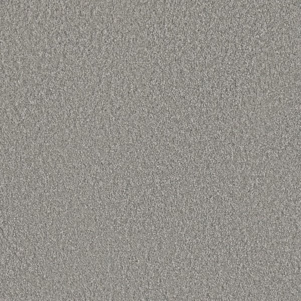 Lifeproof Blissful II - Upbeat Gray - 60 oz. SD Polyester Texture Installed Carpet