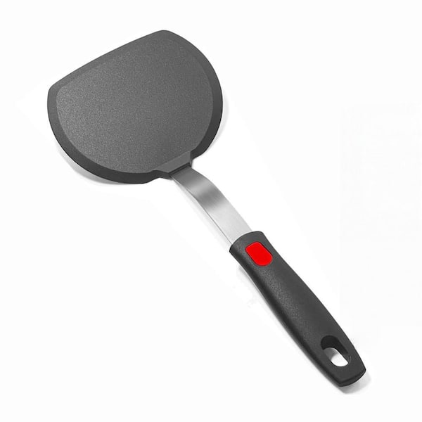 Silicone Pancake Spatula Turner with Heat Resistant for Nonstick Cookware, Egg, Pancake, Fish and Burger, Deep Gray