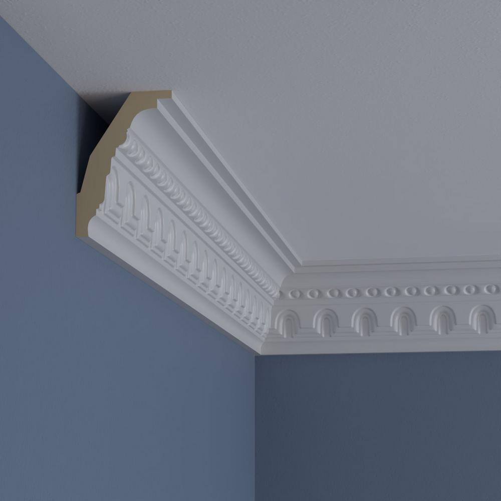 4 3/8"H x 2 7/8"P x 5 1/4"F x 94 1/2"L, (2" Repeat) Heaton Crown Moulding