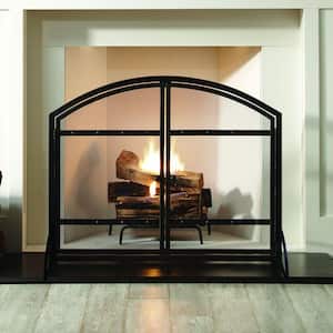 Harper 1-Panel Fireplace Screen with Doors