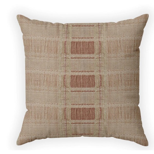 Unbranded 18 in. x 18 in. Outdoor Recyled Polyester Throw Pillow