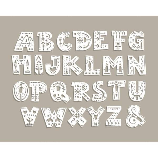  4 Inch 94 Pieces Wooden Letters Unfinished Wood Alphabet  Letters for Crafts with Extras,Wall Decor
