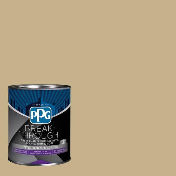 Break-Through! 1 qt. PPG1103-4 Earthy Cane Semi-Gloss Door, Trim & Cabinet Paint