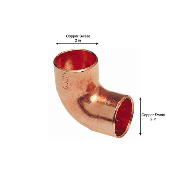 2" INCH COPPER CXC Copper 90 SWEAT ELBOW PIPE FITTING PLUMBING 