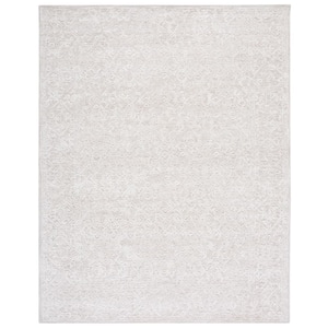 Martha Stewart Light Gray/Taupe 8 ft. x 10 ft. Abstract Solid Color Area Rug