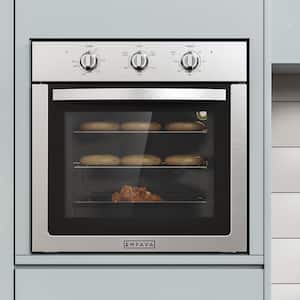 24 in. 2.5 cu. ft. Capacity Single Commercial Electric Wall Oven with 2 Racks in Stainless Steel