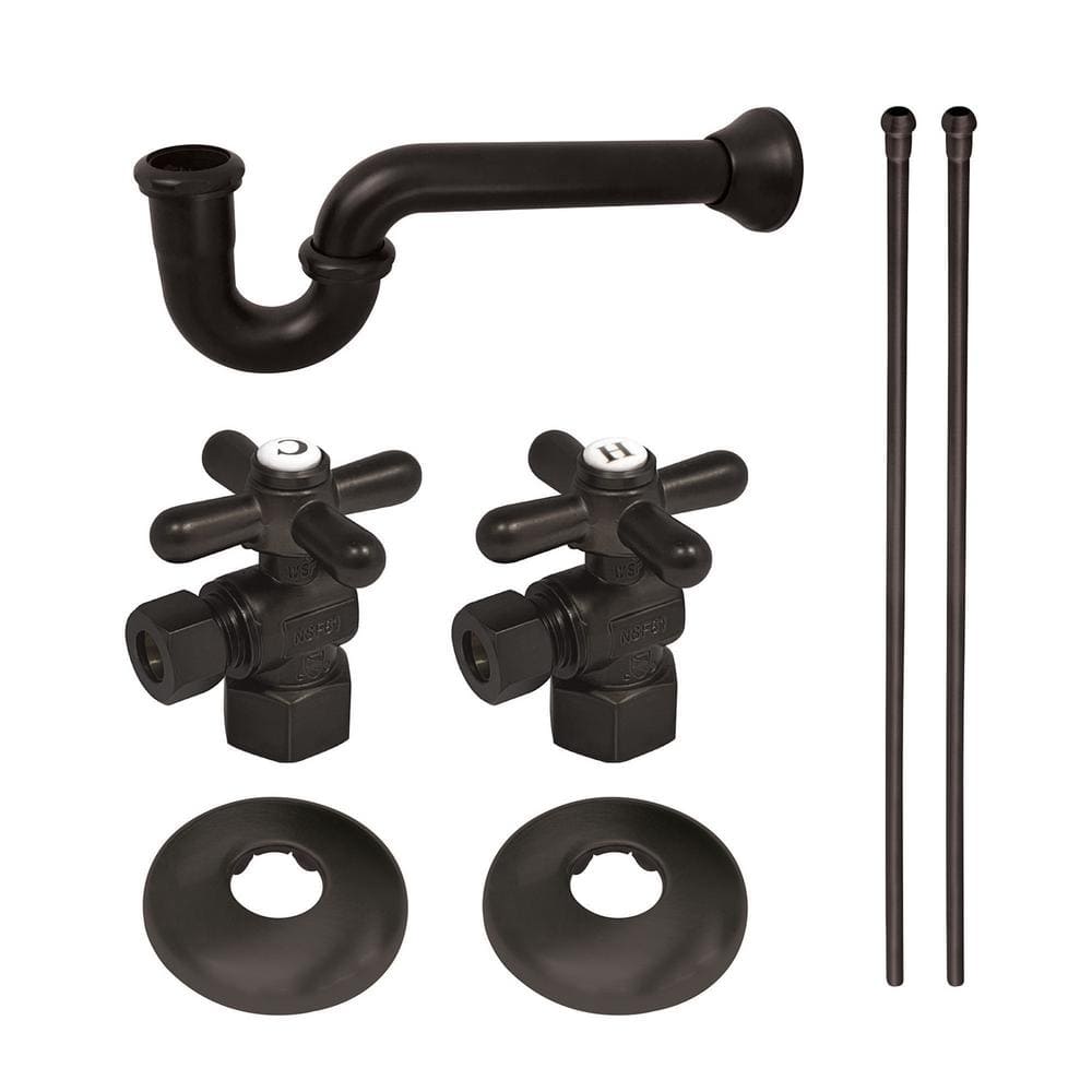 Gourmet Scape Traditional Plumbing Supply Kit Combo 1-1/2 in. Brass with P- Trap in Oil Rubbed Bronze price history on PriceWatchPro