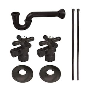 Gourmet Scape Traditional Plumbing Supply Kit Combo 1-1/2 in. Brass with P- Trap in Oil Rubbed Bronze