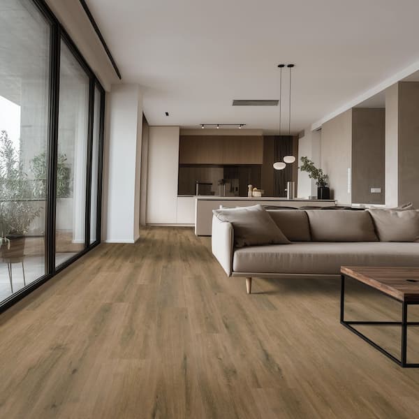 Lifeproof Beck Brown 22 MIL x 9 in. W x 60 in. L Click Lock