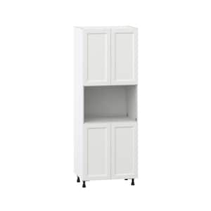 Alton Painted 30 in. W x 84.5 in. H x 24 in. D in White Shaker Assembled Pantry Microwave Kitchen Cabinet