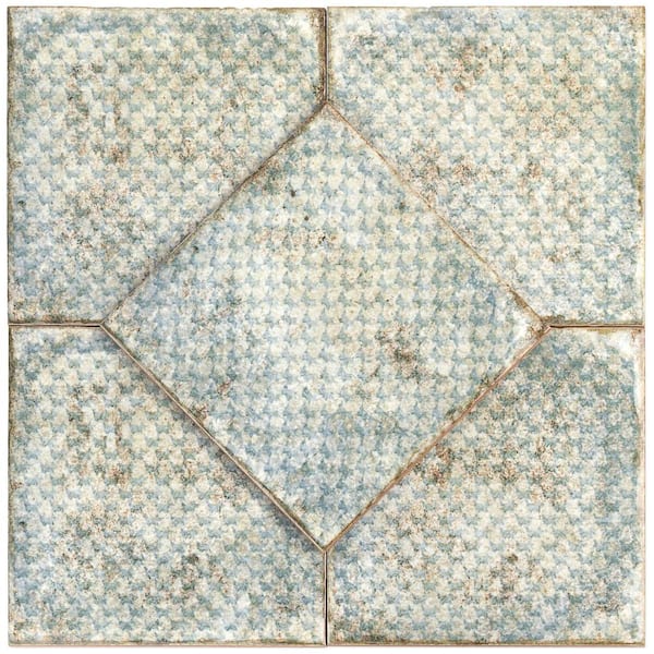 Ivy Hill Tile Angela Harris White+Light Green Decor 8 in. x