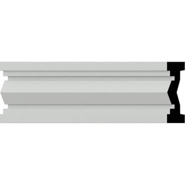Ekena Millwork SAMPLE - 7/8 in. x 12 in. x 3 in. Urethane Charleston Chair Rail Moulding