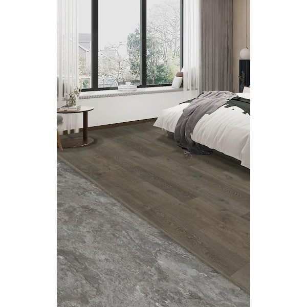 Waterproof Rigid Core Flush Reducer in the color Saw Horse 0.27 in. T x 1.69 in. W x 94 in. L