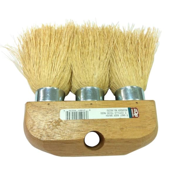 Anvil 6 in. 3-Knot White Pro Roof Brush
