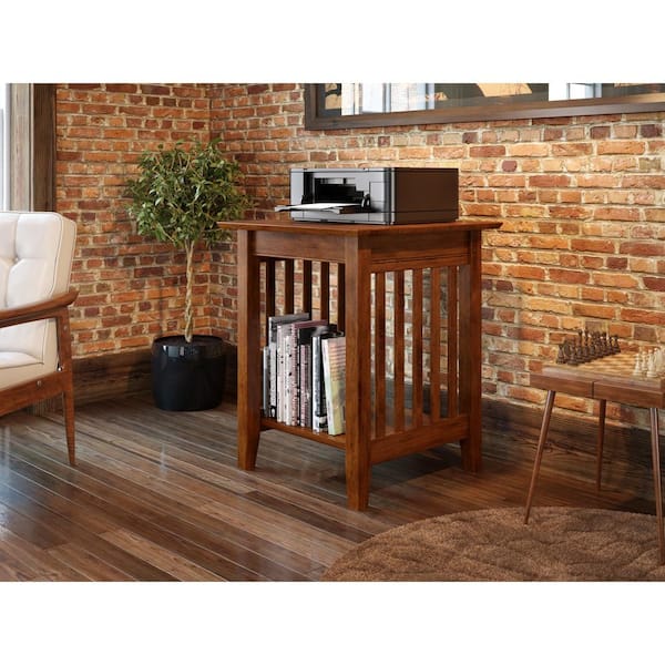 AFI Mission Walnut Printer Stand