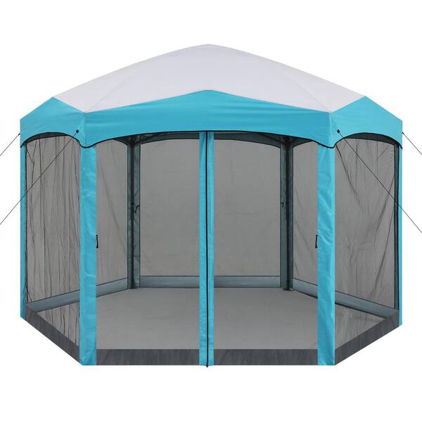 ABCCANOPY 12 ft. x 12 ft. Steel Hexagonal Pop-Up Gazebo
