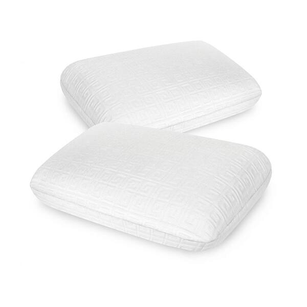 BioPEDIC Greek Key Classic Comfort Memory Foam Standard Pillow (2-Pack)