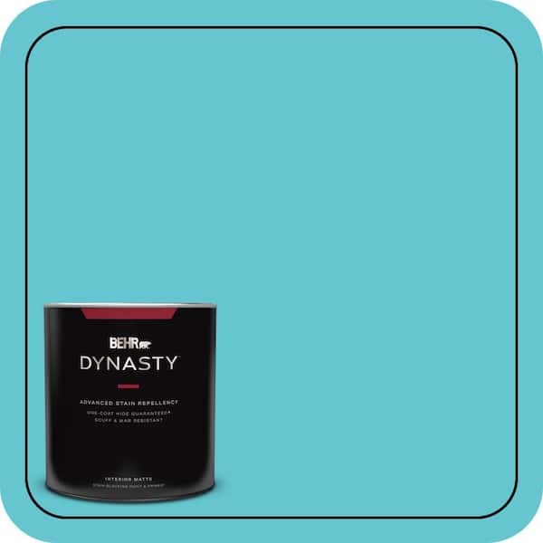 BEHR DYNASTY 1 qt. #P470-4 Paradise Sky Matte Interior Stain-Blocking Paint and Primer