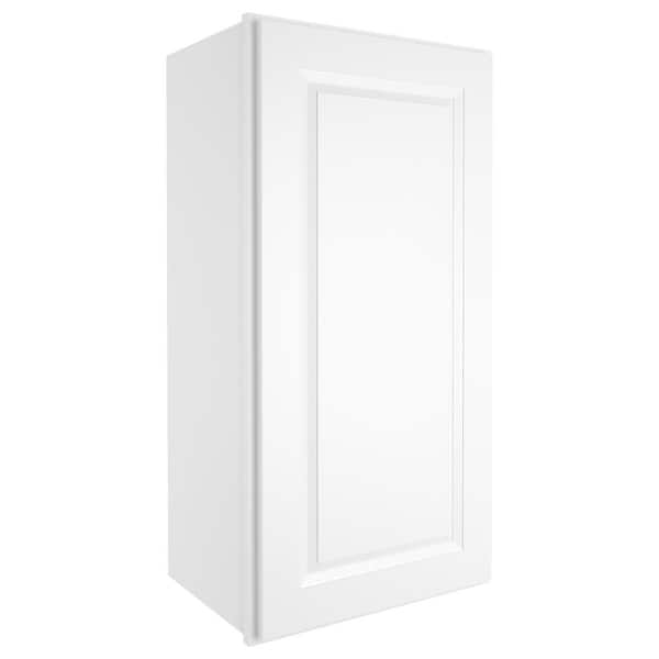 HOMEIBRO 18-in W X 12-in D X 36-in H in Traditional White Plywood Ready to Assemble Wall Kitchen Cabinet