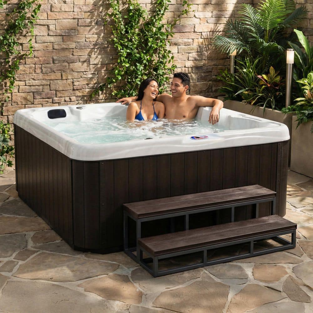 【未開封】PLOSION de Salon HANDY パールホワイト American Spas Dual Voltage 6-Person 18-Jet 110v-240v Plug and Play