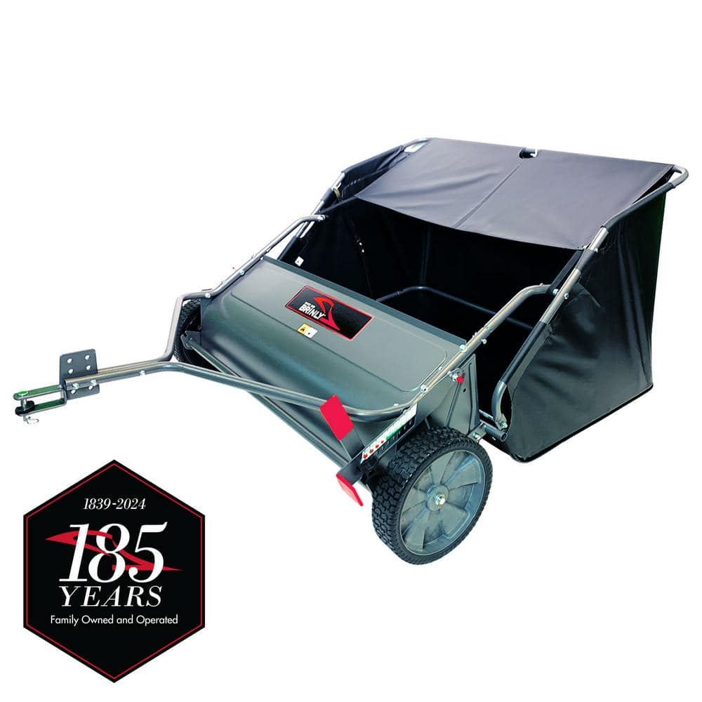 Brinly-Hardy 42 in. 6-Brush High-Speed Tow-Behind Lawn Sweeper for Lawn Tractors and Zero-Turn Mowers