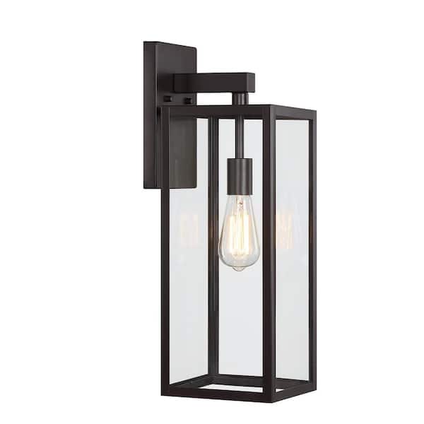 Hukoro Martin 1-Light 21-in Bronze Outdoor Wall Lantern Sconce