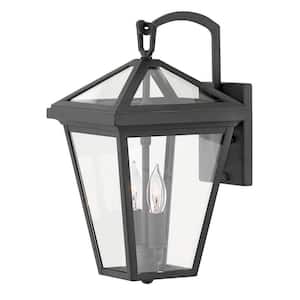 Alford Place 2-Light Museum Black LED Outdoor Wall Sconce