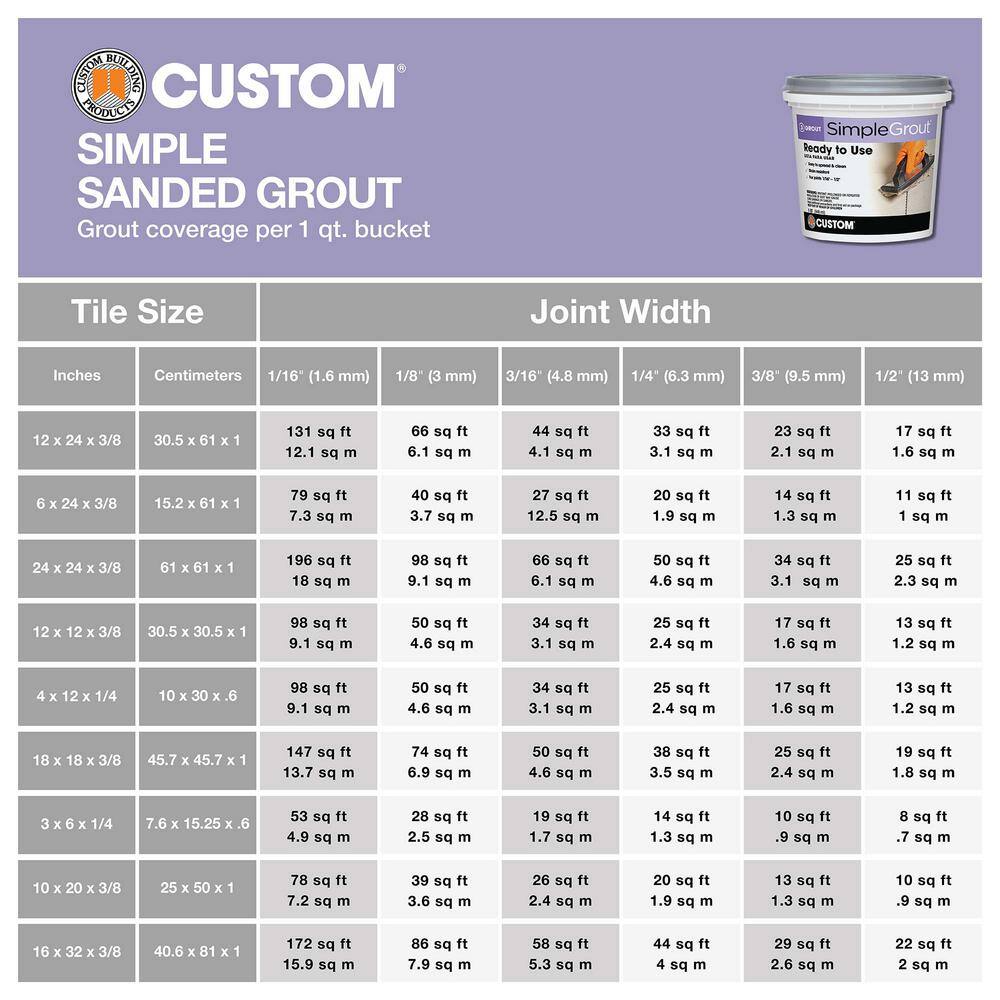 SimpleGrout Haystack Pre-Mixed Grout for Ceramic and Mosaic Tile