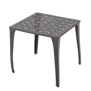 Eliseo Bronze Square Aluminum Outdoor Side Table