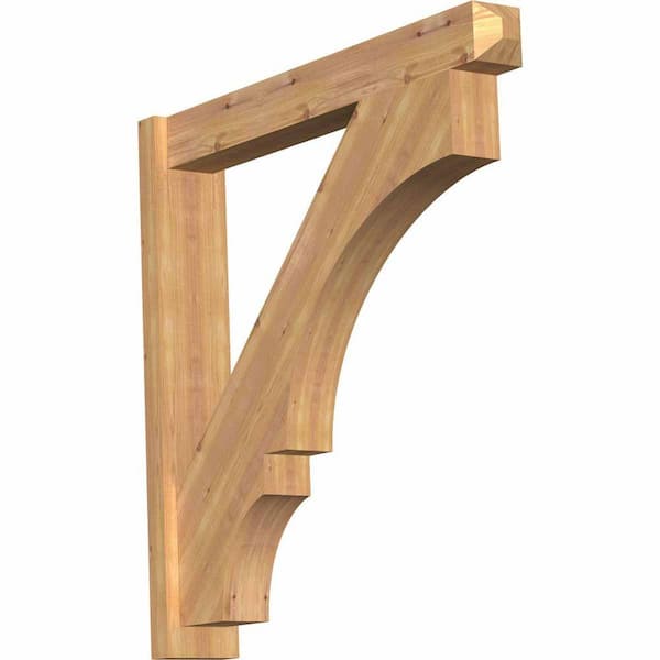 Ekena Millwork 6 in. x 36 in. x 36 in. Balboa Craftsman Smooth Western Red Cedar Outlooker