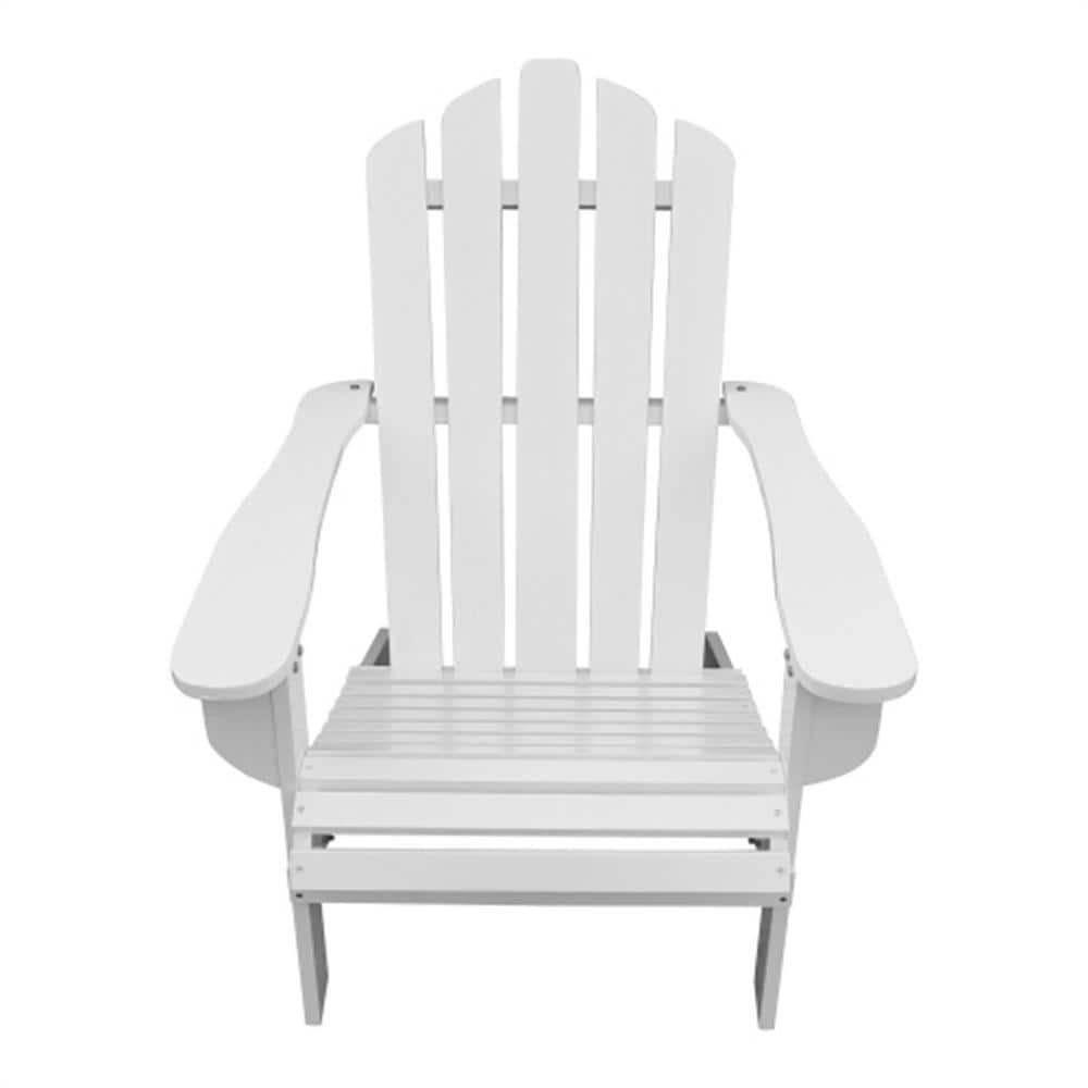 Itapo White Wood Reclining Adirondack Chair JR W49528622 The Home Depot   Wood Adirondack Chairs Jr W49528622 64 1000 