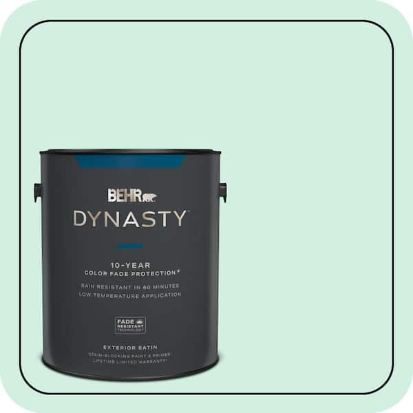 BEHR DYNASTY 1 gal. #P420-1 Spring Frost Satin Enamel Exterior Stain-Blocking Paint & Primer