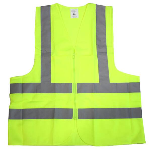 Stark Builder's XXL Green Mesh High Visibility Reflective Class 2 Safety Vest (2-pocket)