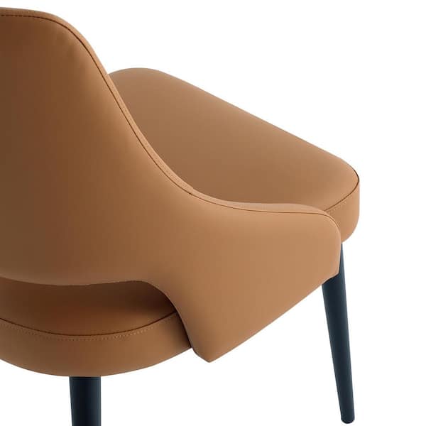 Manhattan Comfort Tremont Modern Saddle Faux Leather Upholstered