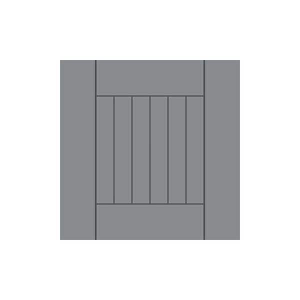 Daytona 13 in. W x 0.75 in. D x 13 in. H in Lighthouse Gray Matte Cabinet Door Sample