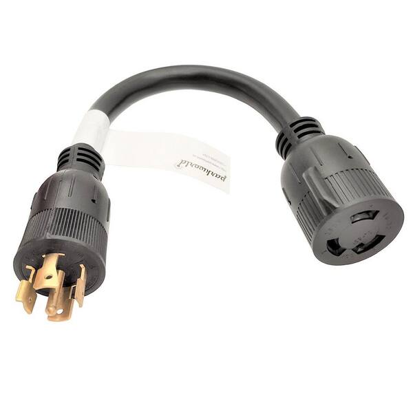 L6-30P to L6-30R Locking Connector Generator Power Cord Extension Cord 25FT 30A 