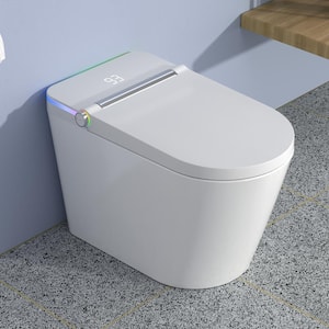 Elongated Bidet Toilet 1.28 GPF in White with Heated, Soft Close