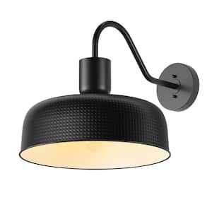 aiwen Outdoor 20.47 in. H Gooseneck Black Barn Sconce Light