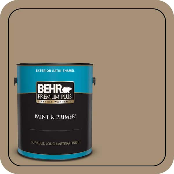BEHR PREMIUM PLUS 1 gal. #N300-5 Hidden Treasure Satin Enamel Exterior Paint & Primer