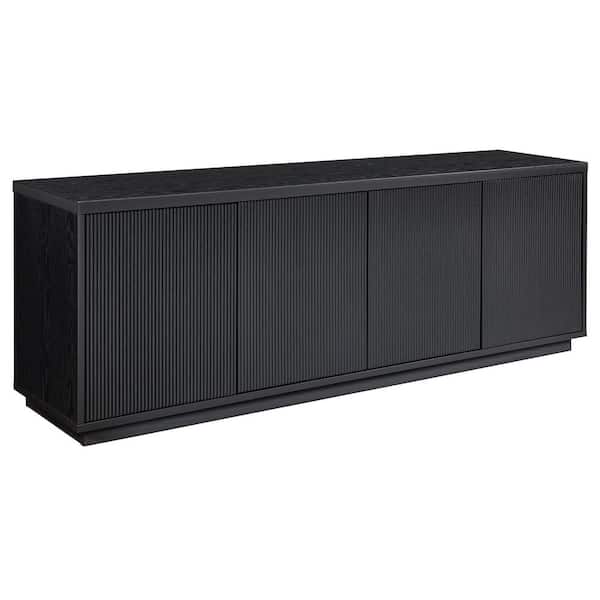 Meyer&Cross Hanson Rectangular Black Grain TV Stand for TV's Up To