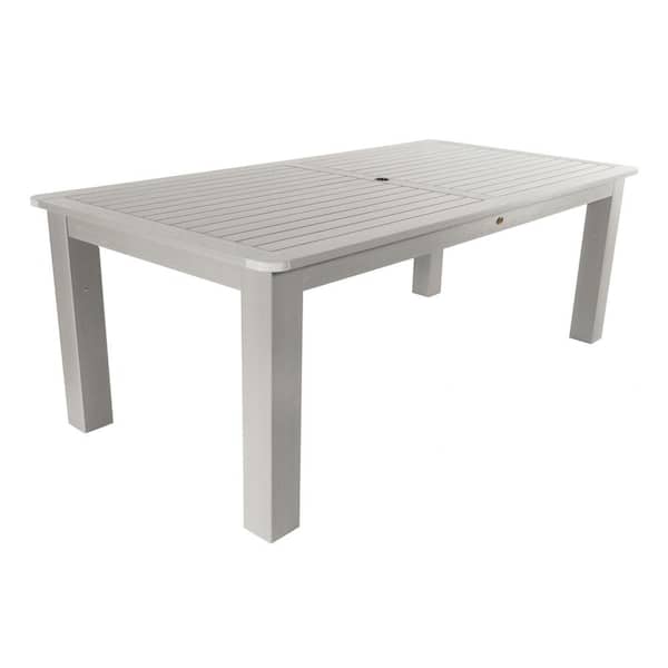 Highwood Harbor Gray 42 in. x 84 in. Rectangular Recycled Plastic Outdoor Dining Table