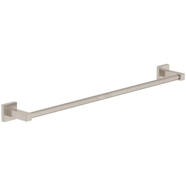 Duro 24 in. Wall Mounted Towel Bar in Satin Nickel