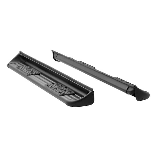 Black Stainless Steel Side Entry Steps Truck Running Boards, Select Ford F-250, F-350, F-450, F-550 Super Duty Crew Cab