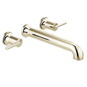Trinsic 2-Handle Wall-Mount Tub Filler Trim Kit in Polished Nickel (Valve Not Included)